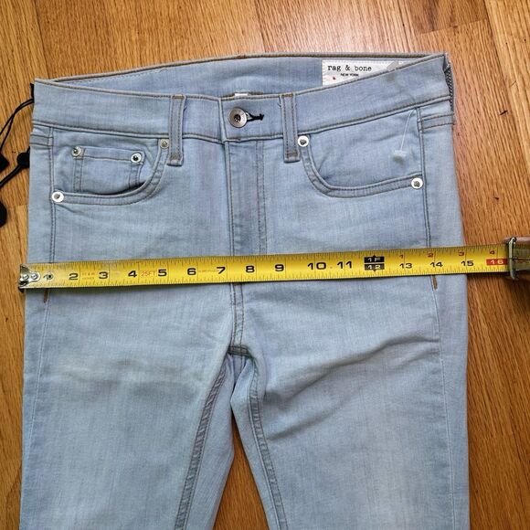 Rag & Bone Women's Dre Skinny Jeans Clean Chaseys Blue Light Mid Denim 27 NWT - Picture 6 of 16